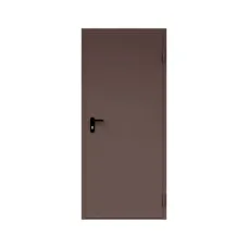 Дверь противопожарная металлическая ДПР-Олимп-01/60К, сплошная, угловая коробка (0850-2075), правая, RAL 8017